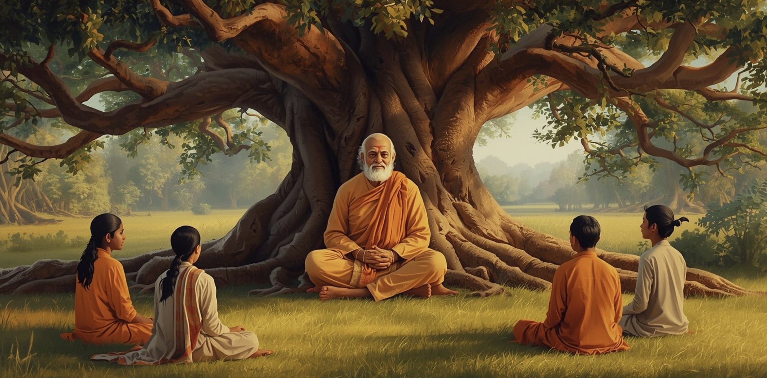 Vedanta philosophy spiritual community gathering representing the universal teachings of Ramakrishna and Swami Vivekananda